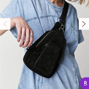 NWT Free People Hudson Sling Black